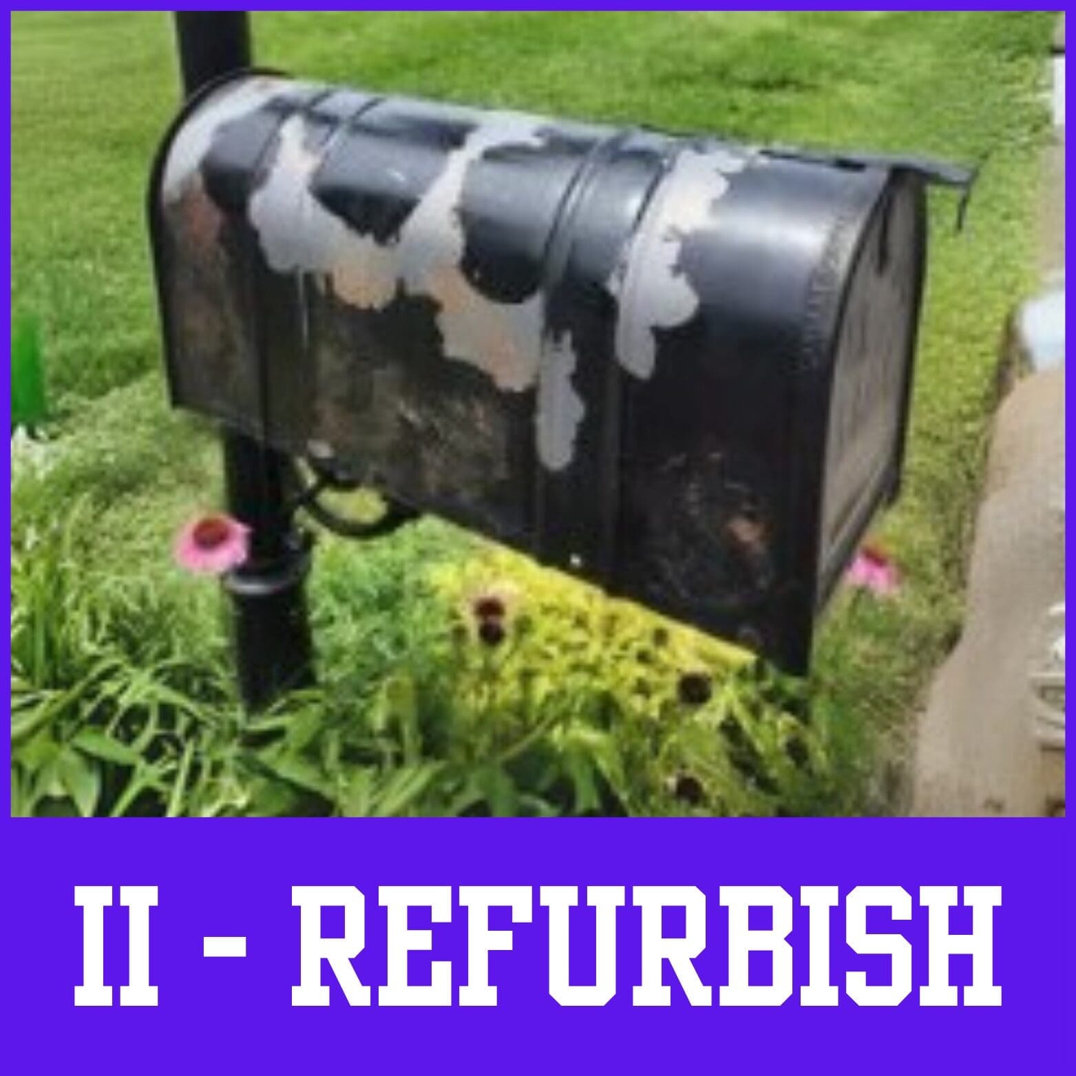 2 alt="Close-up of a black mailbox on a white background"